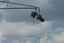 A traffic light in Harare